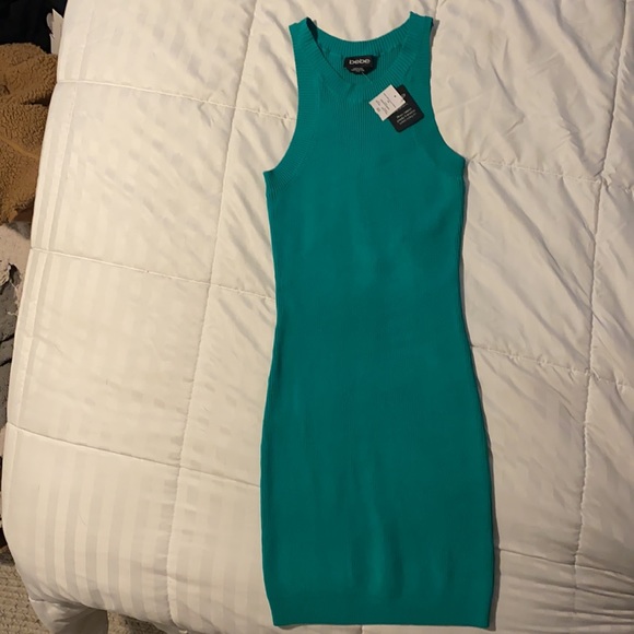 BEBE Green, mini tank dress - Picture 3 of 4